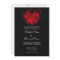 Red & Black Hearts and Roses Butterfly Wedding