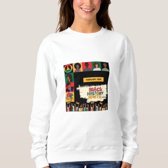 red  Black History Month Honoring Legacy  Sweatshirt (Front)