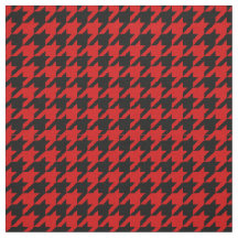 Red, Black Houndstooth Pattern #2M