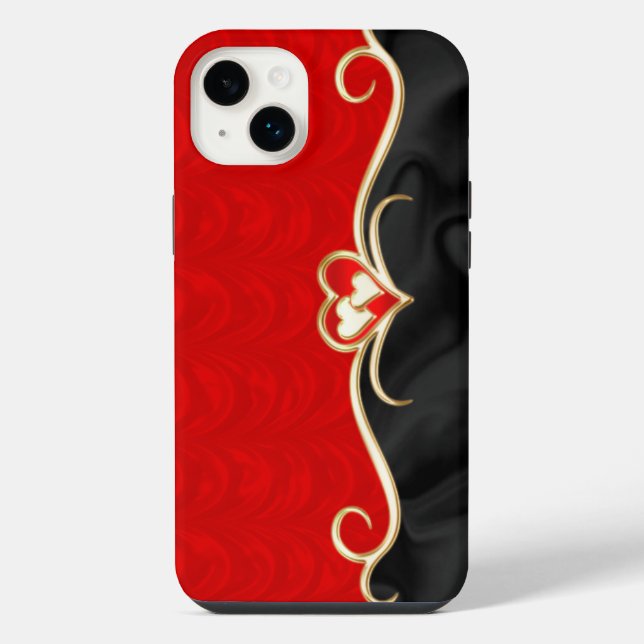 Red & Black  Iphone Case (Back)