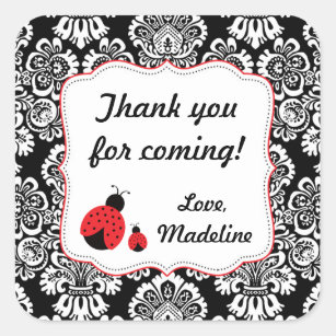 Ladybug Stickers for baby shower or birth announcement – Candy