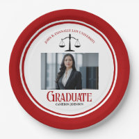 Red Black Law School Photo Graduation Party