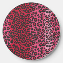 Red & Black Leopard Cheetah Print