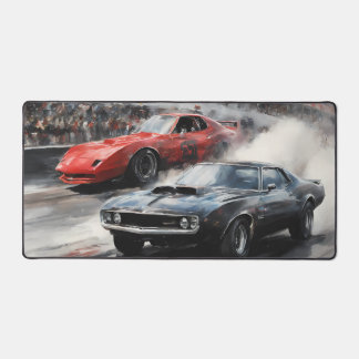 Red & Black Muscle cars  Desk Mat