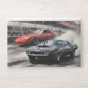 Red & Black Muscle cars  HP Laptop Skin