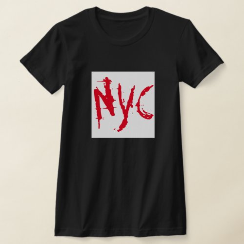 Red Black New York City Shirt NYC USA City Shirts