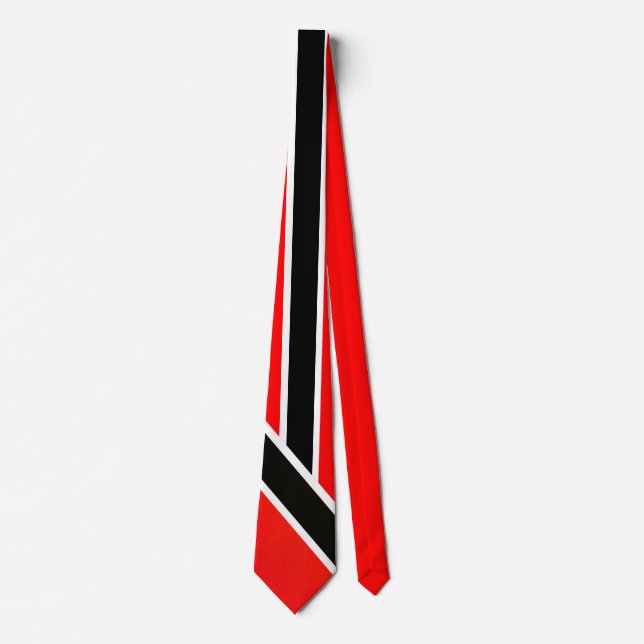 Red & Black on White Tie (Front)