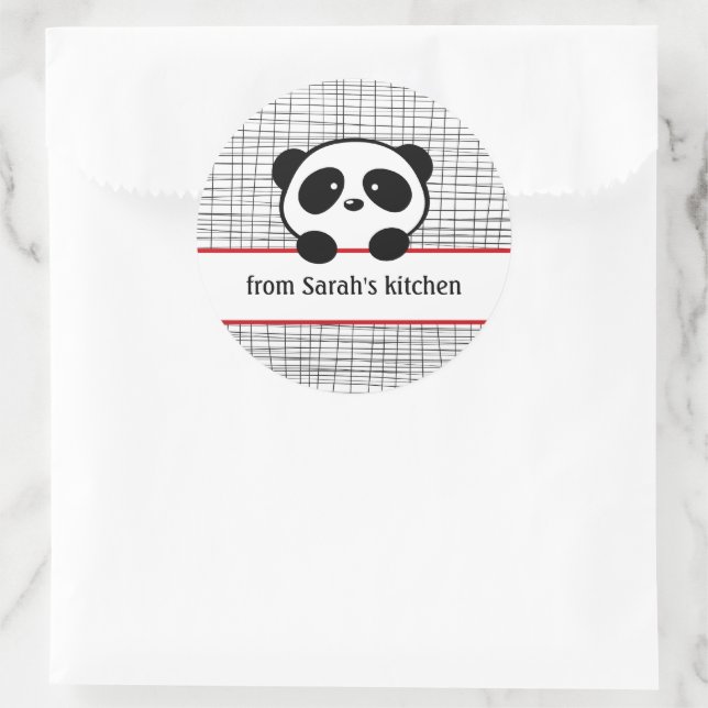 Red Black Panda From the Kitchen Baking Stickers (Bag)