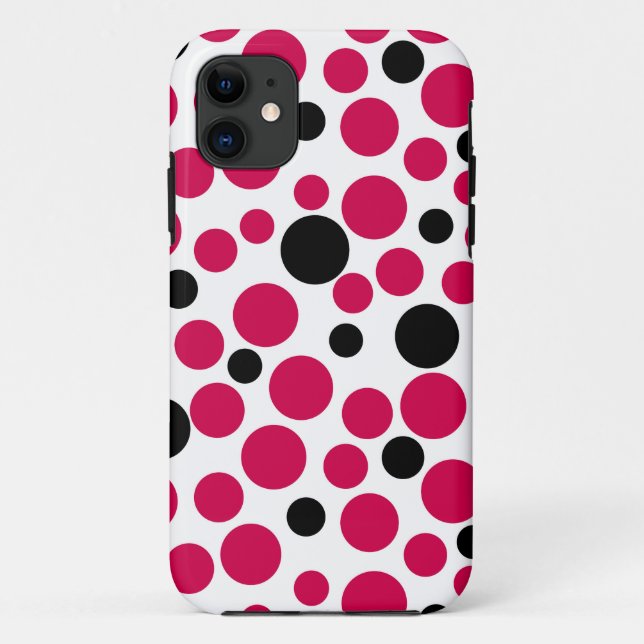red black peas retro on white background Case-Mate iPhone case (Back)