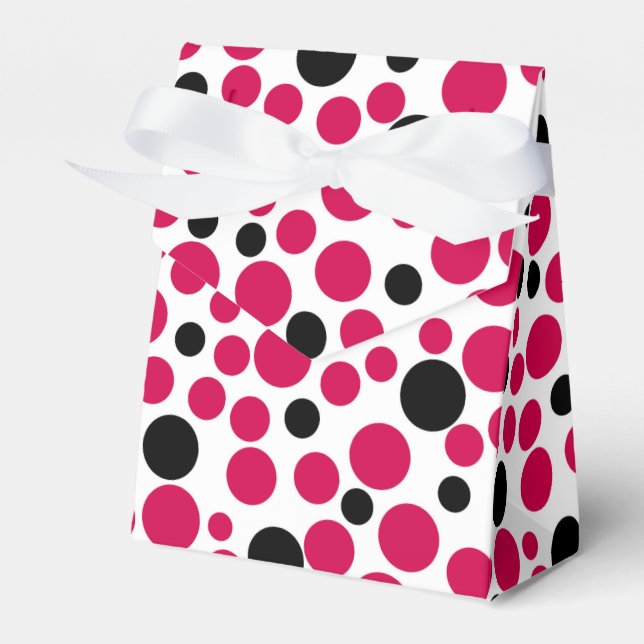 red black peas retro on white background favor boxes (Front Side)