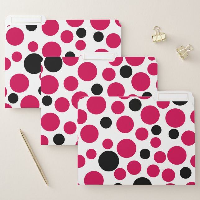 red black peas retro on white background file folder (Set)
