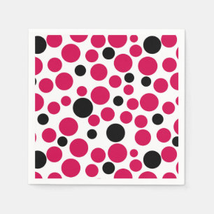 red black peas retro on white background napkins