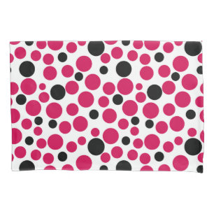 red black peas retro on white background pillow case