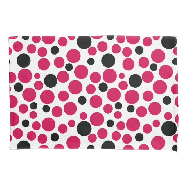red black peas retro on white background pillow case (Front)