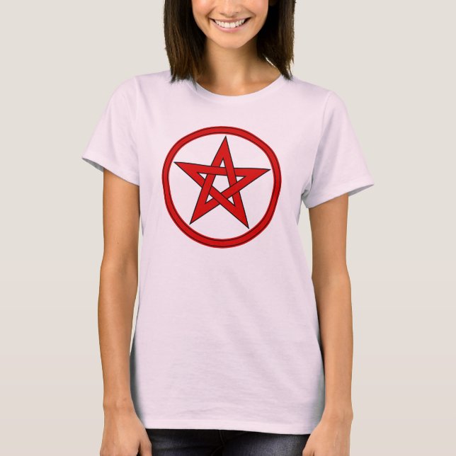Red & Black Pentacle T-Shirt (Front)