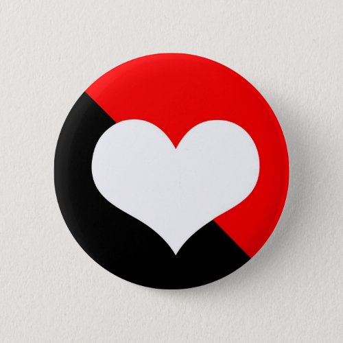 Red  Black Pinback Button