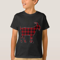 Red Black Plaid Goat Lover Farmer Matching Family