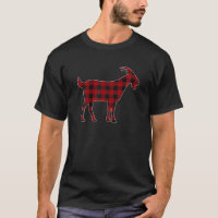 Red Black Plaid Goat Lover Farmer Matching Family