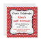 Red Black Polka Dots Birthday Party Invitations