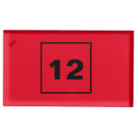 Red black professional simple modern bold place card holder