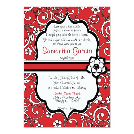 Sweet Fifteen Invitation Card 5