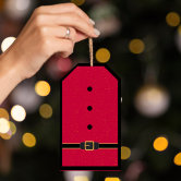 Special Delivery Red Gold  Set of 8 Christmas Gift Tags – Black