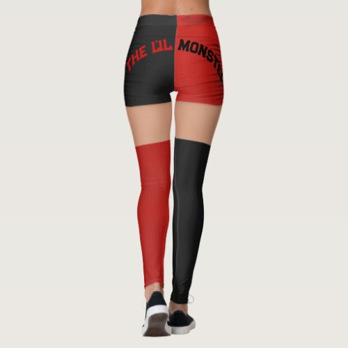  Red Black Shorts Knee Socks Name Roller Derby  Leggings