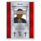 Red, Black, Silver Huge, Pastor Anniversary Card