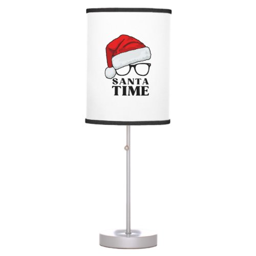 Red  Black Simple Santa Time Lamp