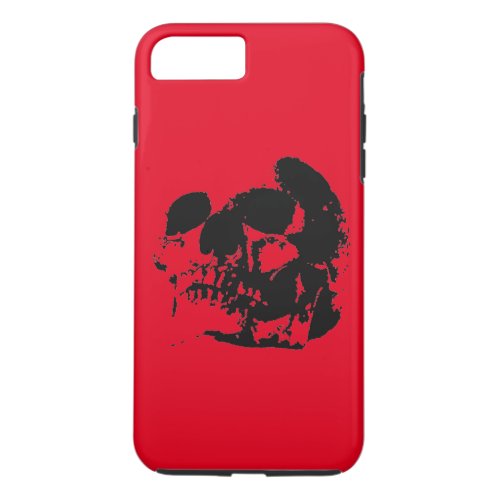 Red Black Skull iPhone 7 Plus Case