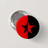 Red/Black Star Pinback Button | Zazzle