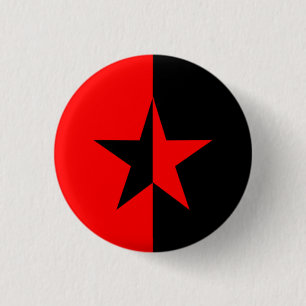 Red/Black Star Pinback Button