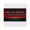 Red & Black Stripe Professional Business Card