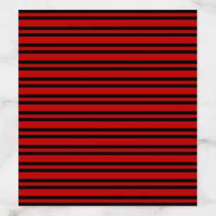 Red Black Stripes Pattern Envelope Liner