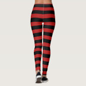 red black stripes pattern tights (Back)