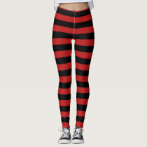 red black stripes pattern tights