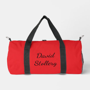 Red & Black Stylish Duffle Bag