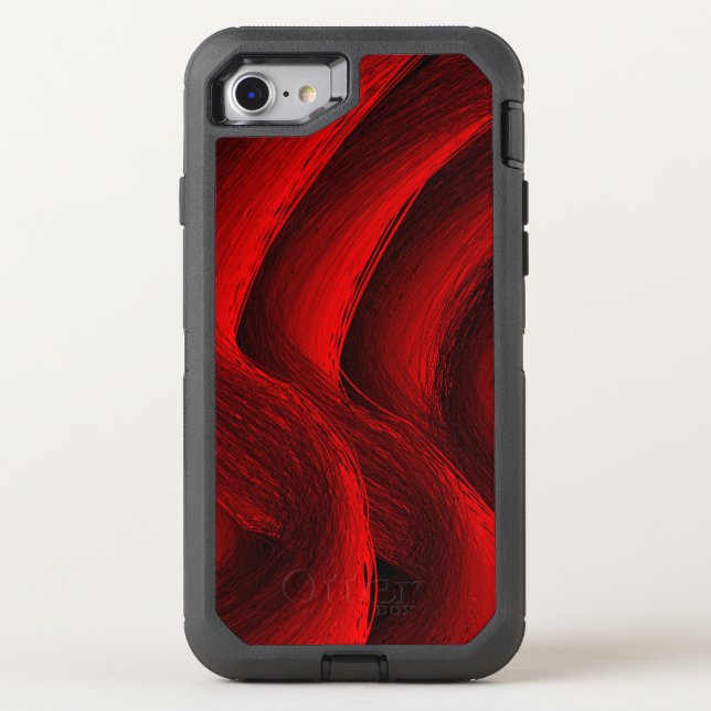 Red Black Swirl Case (Back)