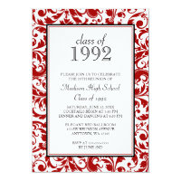 red and black invitations zazzle