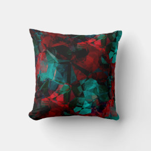 Red and teal throw pillows discount