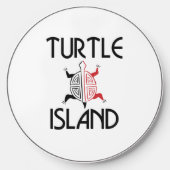 Red/Black Turtle Island Wireless Charger (Front)