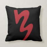 Red &amp; Black Two Sided Batavia Marching Logo Pillow