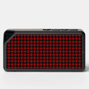 Red Black Weave Pattern Bluetooth Speaker