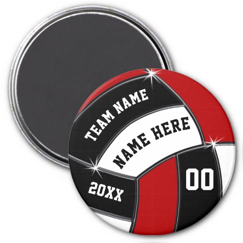 Red Black White Cheap Volleyball Team Gifts Magnet