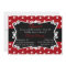 Red, Black, & White Dots Sweet 16 Party Invitation