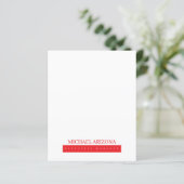Red Black & White Minimalist Simple Plain Modern (Standing Front)
