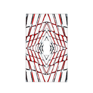 Red Black White Netting Abstract Pattern Light Switch Cover