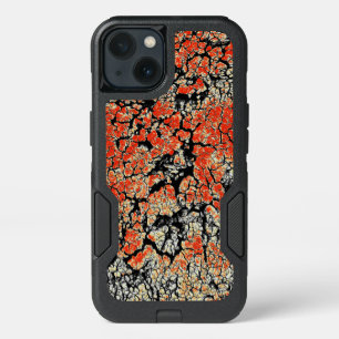 Red Black White Yellow Cracked Earth iPhone 13 Case