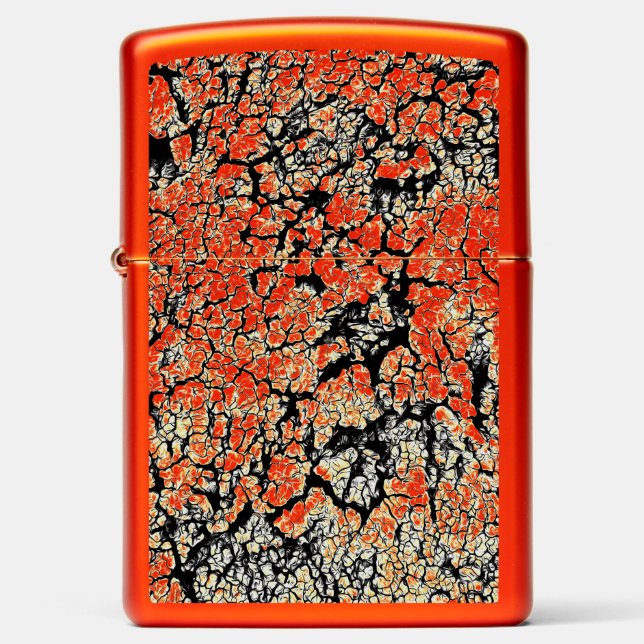 Red Black White Yellow Earth Zippo Lighter (Front)
