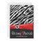 Red Black White Zebra Wedding Invitations